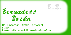 bernadett moika business card